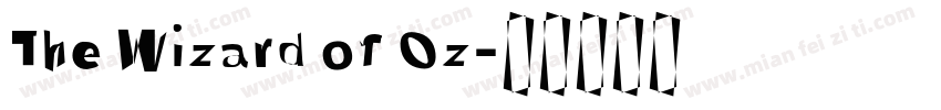 The Wizard of Oz字体转换